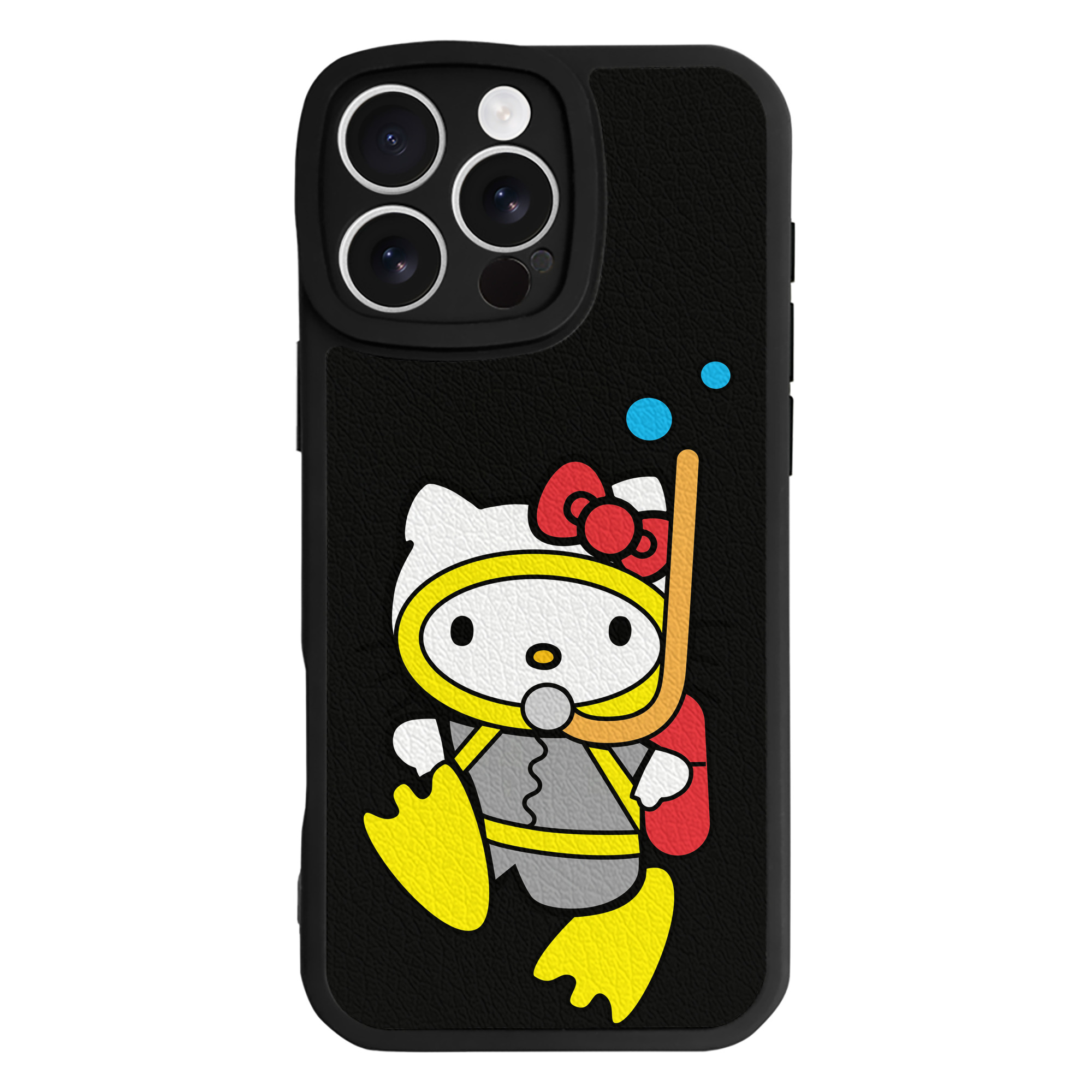 （画像用） Hello Kitty ハローキティ 【iPhone 16シリーズ対応】シリコンスマホケース（レザー調） 材質：シリコン